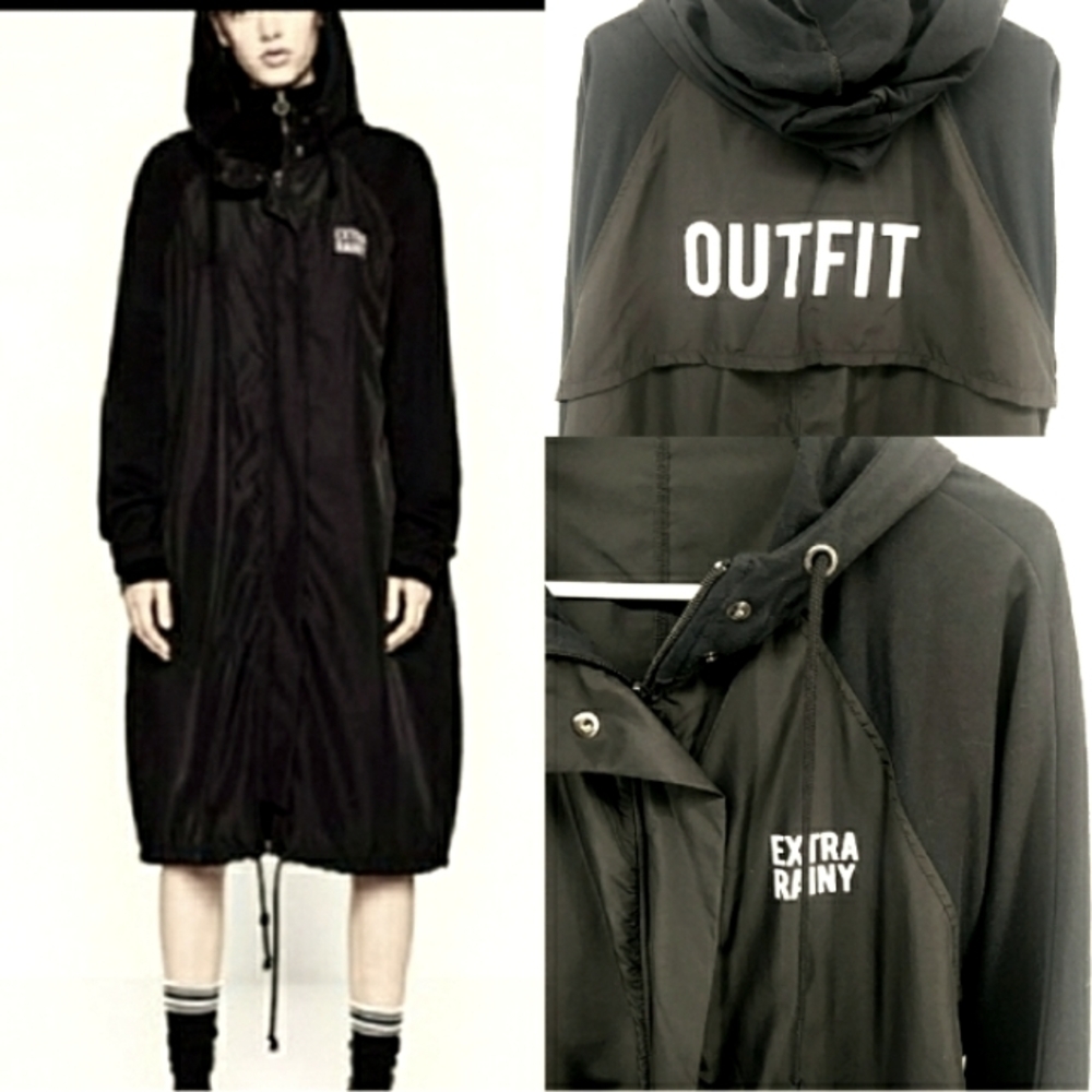 Zara Trafaluc Extra Rainy Outfit Raincoat Made in Portugal Small